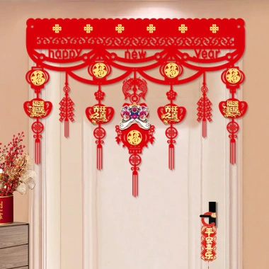 Mặt Dây Chuyền Trang Trí Màu Ngang – Phong Cách Mới, Lắp Đặt nhanh cho Cửa Sổ & Rèm, 97.491₫