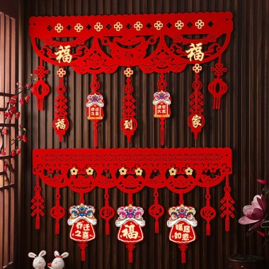 Mặt Dây Chuyền Trang Trí Màu Ngang – Phong Cách Mới, Lắp Đặt nhanh cho Cửa Sổ & Rèm, 97.491₫