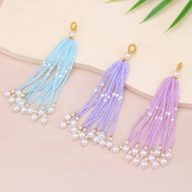Mặt dây chuyền tua rua tự làm - Dây bện tai thời trang, giá chỉ 61.537₫ 3 Mặt dây chuyền tua rua tự làm - Dây bện tai thời trang, giá chỉ 61.537₫ 3