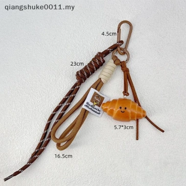 Mặt dây chuyền túi dây bện và móc khóa bánh mì kiềm - Thiết kế sô cô la dễ thương, giá 62.480 VND 9