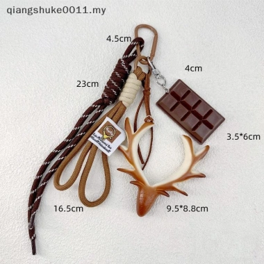 Mặt dây chuyền túi dây bện và móc khóa bánh mì kiềm - Thiết kế sô cô la dễ thương, giá 62.480 VND 10