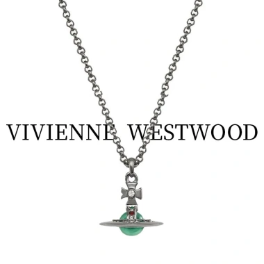 Mặt dây chuyền Vivienne Westwood Empress - Sao Thổ, Quả Cầu Nhỏ Bạc, Giá 550k