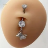 Mặt Dây Rốn Cá Tính Nữ Zircon – Trang Sức Móng Tay và Piercings Cơ Thể, Giá 66k 2