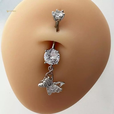 Mặt Dây Rốn Cá Tính Nữ Zircon – Trang Sức Móng Tay và Piercings Cơ Thể, Giá 66k