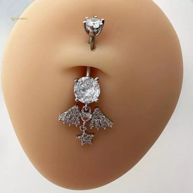Mặt Dây Rốn Cá Tính Nữ Zircon – Trang Sức Móng Tay và Piercings Cơ Thể, Giá 66k