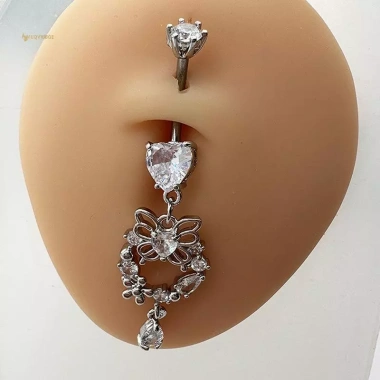 Mặt Dây Rốn Cá Tính Nữ Zircon – Trang Sức Móng Tay và Piercings Cơ Thể, Giá 66k