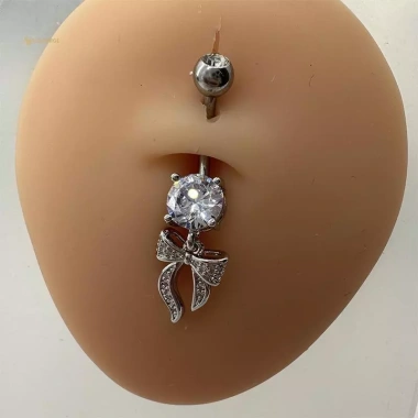 Mặt Dây Rốn Cá Tính Nữ Zircon – Trang Sức Móng Tay và Piercings Cơ Thể, Giá 66k