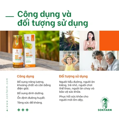 Mật hoa dừa Sokfarm Organic, khoáng chất, ổn định đường huyết 250g - 150.000 VND