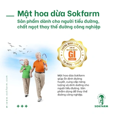 Mật hoa dừa Sokfarm Organic, khoáng chất, ổn định đường huyết 250g - 150.000 VND