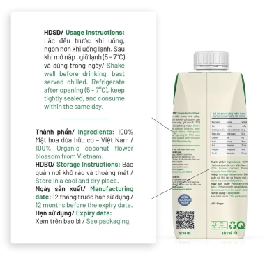 Mật hoa dừa tươi Sokfarm 330ml tiệt trùng Xanhsam Oranic giảm còn 50.000đ 3 Mật hoa dừa tươi Sokfarm 330ml tiệt trùng Xanhsam Oranic giảm còn 50.000đ 3