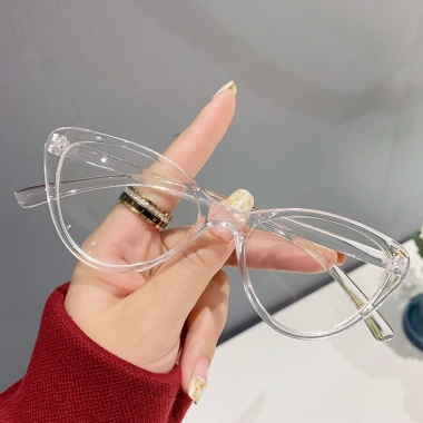 Mắt Kính Chống Ánh Sáng Xanh Gọng Mèo Phong Cách Âu Mỹ Cá Tính Thời Trang Nữ
