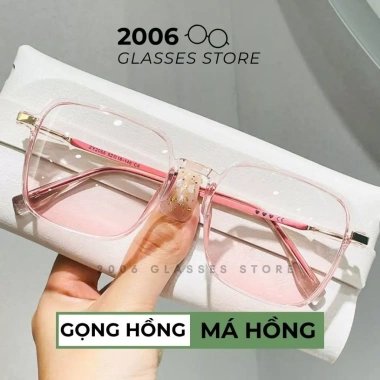 Mắt kính đổi màu gọng kim loại vuông ST14 cao cấp, chống UV & ánh sáng xanh, nam nữ, giá 99.000đ 6