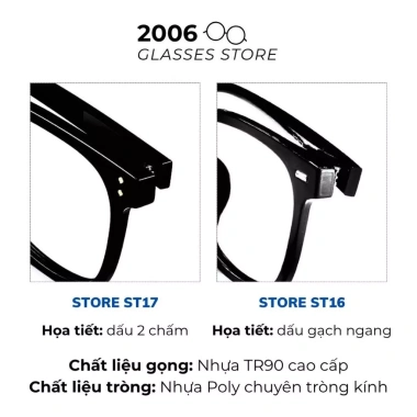 Mắt kính đổi màu gọng vuông ST17 chống ánh sáng xanh UV nam nữ - Giá 99.000₫ 7