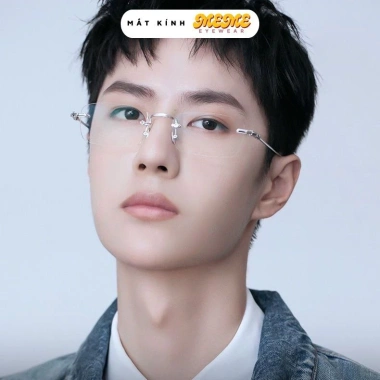Mắt kính đổi màu không viền MEME Y13 gọng titan, chống UV và ánh sáng xanh, nam nữ - 99k 3