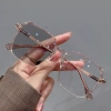 Mắt kính đổi màu nữ UFO chống ánh sáng xanh UV, tròng cận thay được UĐM02 - 171k 6