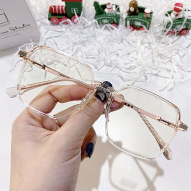 Mắt kính đổi màu nữ UFO chống ánh sáng xanh UV, tròng cận thay được UĐM02 - 171k 9