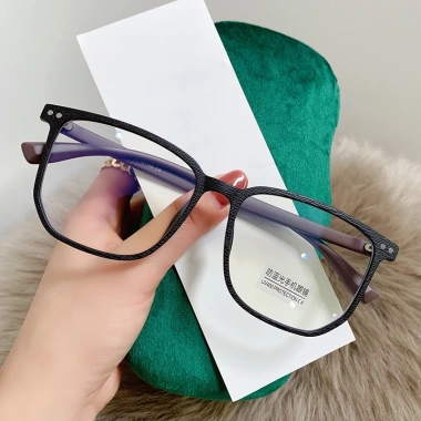 Mắt Kính Gọng Gỗ Đen Nhám Chống Ánh Sáng Xanh Vintage Nam Nữ - Retro, Giá Ưu Đãi