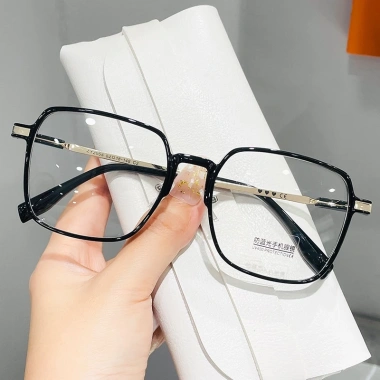 Mắt kính gọng lớn siêu nhẹ PVN60.850 chống ánh sáng xanh Hàn Quốc cho nữ
