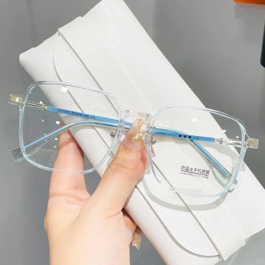 Mắt kính gọng lớn siêu nhẹ PVN60.850 chống ánh sáng xanh Hàn Quốc cho nữ