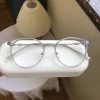 Mắt Kính Gọng Tròn Siêu Nhẹ Chống Ánh Sáng Xanh Phong Cách Hàn Quốc Unisex 9