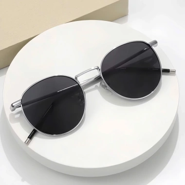Mắt kính mát nam nữ thời trang tròng oval, phụ kiện chụp áo dài Tết, chống nắng - 49k