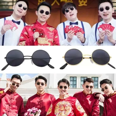 Mắt kính ngố chụp ảnh áo dài Tết 2.025 - kính râm mặt tròn cổ trang 32.000đ 4 Mắt kính ngố chụp ảnh áo dài Tết 2.025 - kính râm mặt tròn cổ trang 32.000đ 4