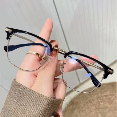 Mắt Kính Nửa Gọng Chống Ánh Sáng Xanh Kiểu Cổ Điển Cho Nam Nữ - Giá 86.400₫ (Giảm từ 109.728₫) 5 Mắt Kính Nửa Gọng Chống Ánh Sáng Xanh Kiểu Cổ Điển Cho Nam Nữ - Giá 86.400₫ (Giảm từ 109.728₫) 5