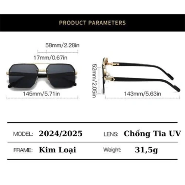 Mắt kính thời trang nam đa giác 836 – UV400 bảo vệ mắt, giá chỉ 69.000₫, phong cách trẻ trung, giảm giá hấp dẫn