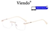 Mắt Kính VIENDO Nam Nữ Không Viền Chống UV Ánh Sáng Xanh Thời Trang - 150.120₫