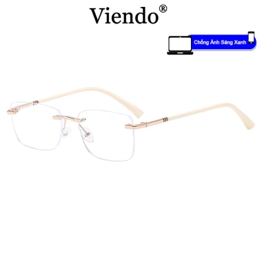 Mắt Kính VIENDO Nam Nữ Không Viền Chống UV Ánh Sáng Xanh Thời Trang - 150.120₫