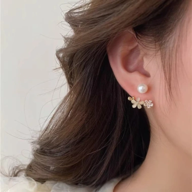 Mắt mèo đá hoa ngọc trai cao cấp - Phụ kiện thời trang thanh lịch nữ, giá ưu đãi 47k