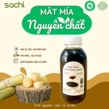 Mật mía Nguyên chất Sachifood 100% mía tươi - Không bảo quản, giảm còn 48.021₫ 2