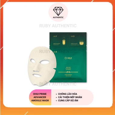 Mặt Nạ Ampoule OHUI Prime Advancer 2 trong 1 Dưỡng Trắng và Chống Lão Hóa - Giá chỉ 109.000 (Giảm từ 138.430)