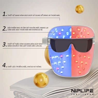 Mặt Nạ Ánh Sáng Sinh Học NIPLIFE EM-01 - Trẻ Hóa Làn Da, Công Nghệ Sinh Học, Giá 4.799.999 VNĐ 4