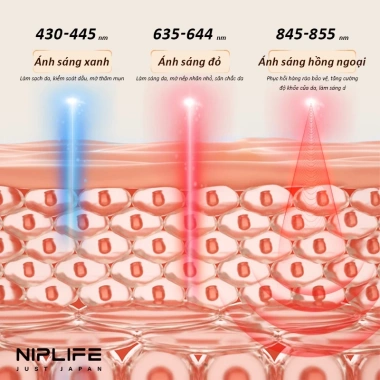 Mặt Nạ Ánh Sáng Sinh Học NIPLIFE EM-01 - Trẻ Hóa Làn Da, Công Nghệ Sinh Học, Giá 4.799.999 VNĐ 5