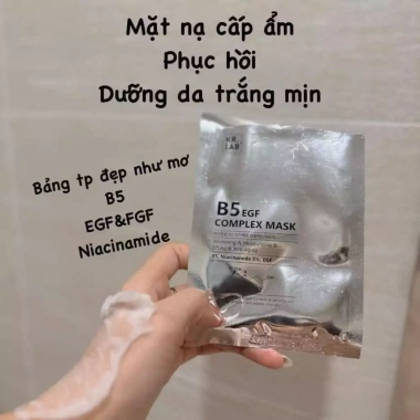 Mặt nạ B5 bạc Kr.Lab EGF – Cấp ẩm, phục hồi, căng bóng, ngăn lõa hoá, treatment, FREESHIP 15.000₫ 5
