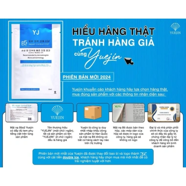 Mặt nạ B5 Yuejin Repair Control EGF 10 miếng - Cấp ẩm đa tầng, phục hồi, làm dịu da - Giá chỉ 129.000₫