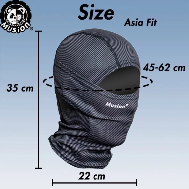 Mặt nạ balaclava Musion Racing chống UV, thoáng khí, thích hợp xe đạp và hoạt động ngoài trời - 49.900₫