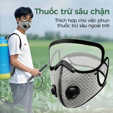 Mặt nạ bảo vệ Khẩu trang chống bụi, giữ ấm, kháng khuẩn, chống giọt bắn - Giá chỉ 18.413₫ 3