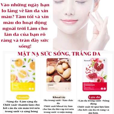 Mặt nạ Bill Hàn Ricocell Firming Moisturizing - Cấp ẩm, Trắng mịn, Chống lão hóa, 14.000 VND