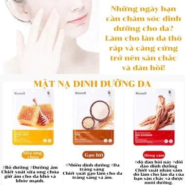 Mặt nạ Bill Hàn Ricocell Firming Moisturizing - Cấp ẩm, Trắng mịn, Chống lão hóa, 14.000 VND