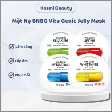 Mặt nạ BNBG Vita Genic Jelly Mask - Dưỡng ẩm, Phục hồi, Làm trắng da, Giá 126.750₫