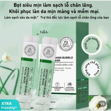 Mặt Nạ Bọt Anthocyanin Loại Bỏ Mụn Đầu Đen, Mụn Ẩn, Mụn Trứng - Giá 99.000 VND Giảm Giá
