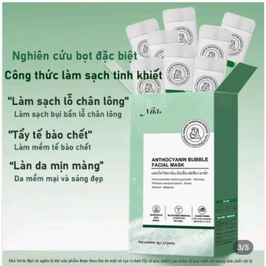 Mặt Nạ Bọt Anthocyanin Loại Bỏ Mụn Đầu Đen, Mụn Ẩn, Mụn Trứng - Giá 99.000 VND Giảm Giá 2 Mặt Nạ Bọt Anthocyanin Loại Bỏ Mụn Đầu Đen, Mụn Ẩn, Mụn Trứng - Giá 99.000 VND Giảm Giá 2