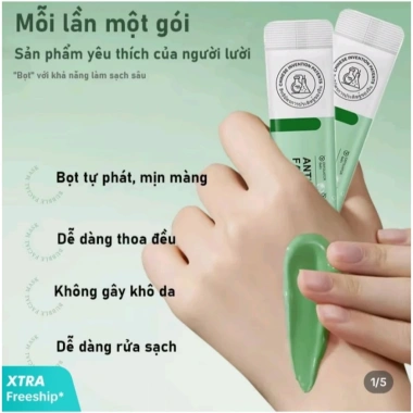 Mặt Nạ Bọt Anthocyanin Loại Bỏ Mụn Đầu Đen, Mụn Ẩn, Mụn Trứng - Giá 99.000 VND Giảm Giá