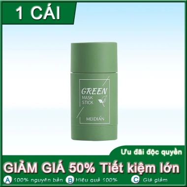 Mặt Nạ Bùn Trà Xanh 40g Dưỡng Ẩm Kiềm Xóa Mụn Đầu Đen, Se Khít Lỗ Chân Lông, Sáng Da