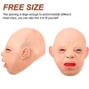 Mặt nạ cao su Full Head Ngôi nhà ma ám Halloween - Đồ trang phục búp bê ngộ nghĩnh cho người lớn, giảm giá 148.500 VND 5