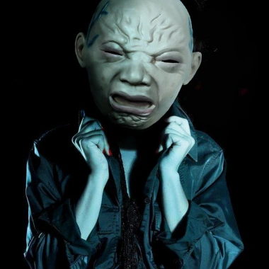 Mặt nạ cao su Full Head Ngôi nhà ma ám Halloween - Đồ trang phục búp bê ngộ nghĩnh cho người lớn, giảm giá 148.500 VND 8