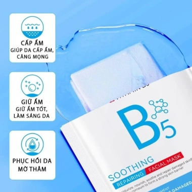 Mặt nạ cấp ẩm B5 HA mờ thâm, phục hồi da, sáng da, giá ưu đãi 79.000₫