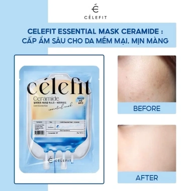 Mặt Nạ Cấp Ẩm Celefit Essential 23g - Dưỡng Da Sâu, Giá Ưu Đãi 16.000₫ 6 Mặt Nạ Cấp Ẩm Celefit Essential 23g - Dưỡng Da Sâu, Giá Ưu Đãi 16.000₫ 6